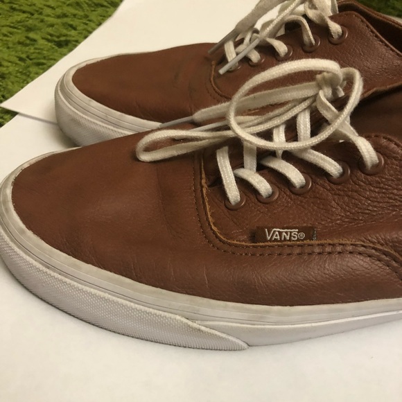 mens vans brown leather